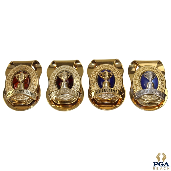 2008, 2009, 2010 & 2011 PGA Championship Money Clips