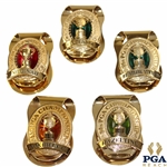2002, 2003, 2004, 2005 & 2006 PGA Championship Money Clips