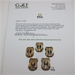 2002, 2003, 2004, 2005 & 2006 PGA Championship Money Clips