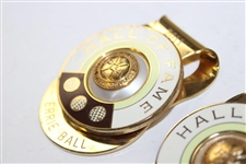 Two (2) 2011 PGA Hall of Fame Commemorative Money Clips - Jim Flick & Errie Ball
