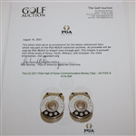 Two (2) 2011 PGA Hall of Fame Commemorative Money Clips - Jim Flick & Errie Ball