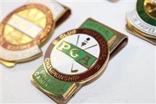 Five (5) PGA Championship Committee Badges - 1969, 1970 (x3) & 1971
