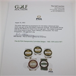 Five (5) PGA Championship Committee Badges - 1969, 1970 (x3) & 1971