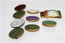 Nine (9) PGA Championship Contestant Badges - 1941, 1944, 1946, 1948-1951, 1953 & 1986