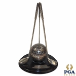 Sterling Silver Three (x3) Clubs & Mesh Pattern Golf Ball Stand