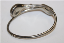 Sterling Silver Crossed Clubs with Golf Ball Bracelet