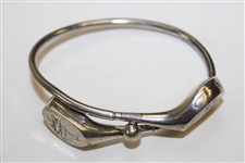 Sterling Silver Crossed Clubs with Golf Ball Bracelet