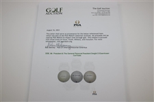 DDE, Mr. President & The General Personal President Dwight D Eisenhower Golf Balls