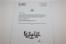 Seven (7) Sterling Silver Small Potter Studio Golfer Standees - D-55, D-56 & D-57