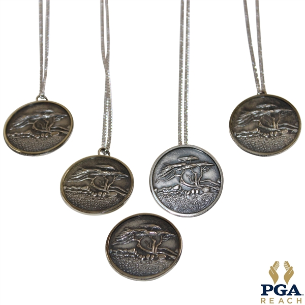 Five (5) 1977 PGA Championship at Pebble Beach Necklaces