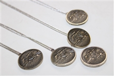 Five (5) 1977 PGA Championship at Pebble Beach Necklaces
