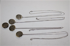 Five (5) 1977 PGA Championship at Pebble Beach Necklaces