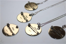 Five (5) 1977 PGA Championship at Pebble Beach Necklaces