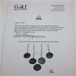 Five (5) 1977 PGA Championship at Pebble Beach Necklaces