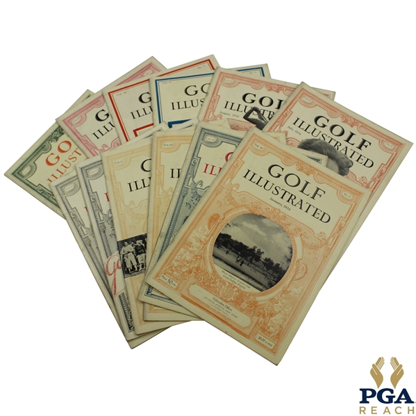 Twelve (12) 1934 Golf Illustrated Magazines - Volumes 40 #4-6, Volumes 41 #1-6, Volumes 42 #1-3