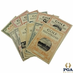 Twelve (12) 1934 Golf Illustrated Magazines - Volumes 40 #4-6, Volumes 41 #1-6, Volumes 42 #1-3