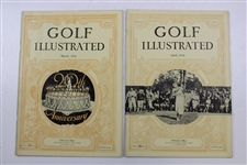 Twelve (12) 1934 Golf Illustrated Magazines - Volumes 40 #4-6, Volumes 41 #1-6, Volumes 42 #1-3
