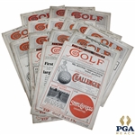Lot of Sixteen (16) Golf Illustrated Magazines from 1913, 1914 & 1915