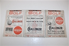 Lot of Sixteen (16) Golf Illustrated Magazines from 1913, 1914 & 1915