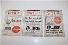 Lot of Sixteen (16) Golf Illustrated Magazines from 1913, 1914 & 1915