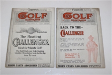 Lot of Sixteen (16) Golf Illustrated Magazines from 1913, 1914 & 1915