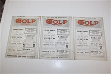 Lot of Sixteen (16) Golf Illustrated Magazines from 1913, 1914 & 1915