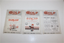 Lot of Sixteen (16) Golf Illustrated Magazines from 1913, 1914 & 1915