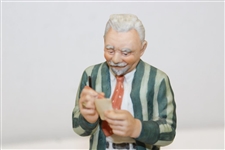 1986 Norman Rockwell “Old Man Tracy” Fine Porcelain Golf Figurine By Omnia Benedietine