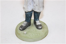 1986 Norman Rockwell “Old Man Tracy” Fine Porcelain Golf Figurine By Omnia Benedietine