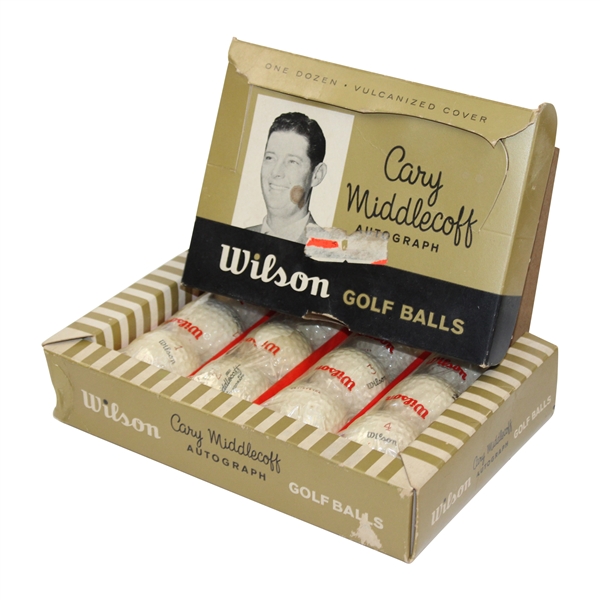Vintage Box Of Cary Middlecoff Signature Golf Balls 