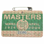 1974 Masters Tournament SERIES Badge #21595 - Gary Player Winner