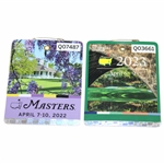 2022 & 2023 Masters Tournament SERIES Badges #Q07487- #Q03661 - Sheffler & Rahm Winners