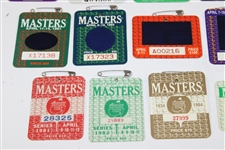 1981-2020 Masters Tournament SERIES Badges - Missing 1983, 1986 & 1997