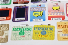 1981-2020 Masters Tournament SERIES Badges - Missing 1983, 1986 & 1997