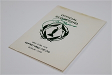 Jack Nicklaus Signed 1976 The Memorial Tournament at Muirfield Village GC Official Scorecard JSA ALOA