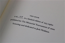 2000 The Memorial Tournament Ltd Ed Book Honoring & Dedicated to Jack Nicklaus #159/225