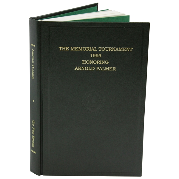 1993 The Memorial Tournament Ltd Ed Book Honoring & Dedicated to Arnold Palmer #110/220