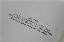 1993 The Memorial Tournament Ltd Ed Book Honoring & Dedicated to Arnold Palmer #110/220