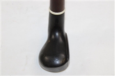 Unmarked 2 Dot Smooth Face Sunday Walking Stick/Putter w/Sterling Silver Band