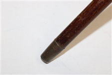Unmarked 2 Dot Smooth Face Sunday Walking Stick/Putter w/Sterling Silver Band