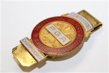 1963 PGA Championship at Dallas Athletic Club Contestant Badge/Clip - Jack Nicklaus Winner