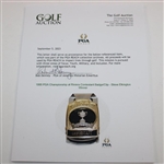 1995 PGA Championship at Riviera Contestant Badge/Clip - Steve Elkington Winner