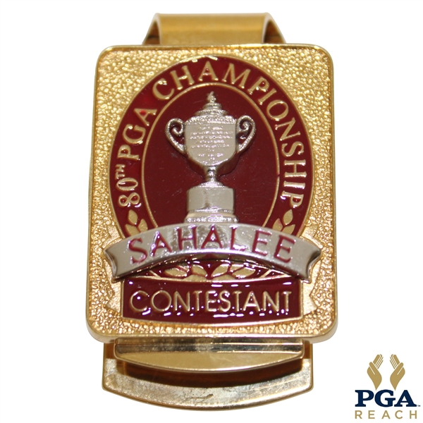 1998 PGA Championship at Sahalee Contestant Badge/Clip - Vijay Singh Winner