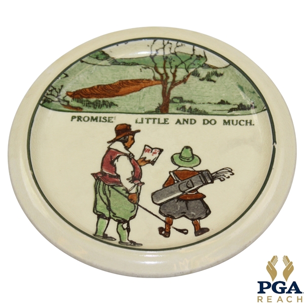 Royal Doulton England Promise Little And Do Much Small Plate/Trivet