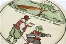 Royal Doulton England 'Promise Little And Do Much' Small Plate/Trivet