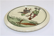 Royal Doulton England 'Promise Little And Do Much' Small Plate/Trivet