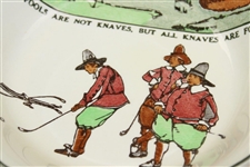 Royal Doulton England 'All Fools Are Not Knaves, But All Knaves Are Fools' Shallow Bowl
