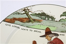 Royal Doulton England 'Give Losers Leave To Speak, And Winner To Laugh' Plate