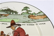 Royal Doulton England 'Give Losers Leave To Speak, And Winner To Laugh' Plate