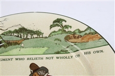 Royal Doulton England 'He Hath A Good Judgment Who Relieth Not Wholly On His Own' Plate